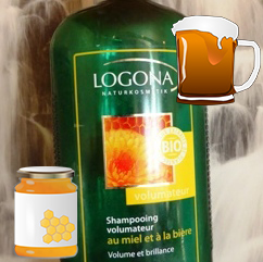 UNE shampoing bière logona