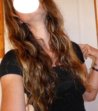 cheveux après méthode du bol et huile+ aloe