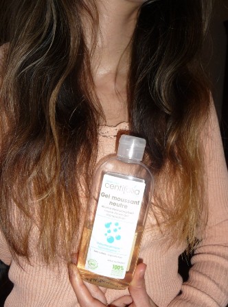 centifolia cheveux après shampoing