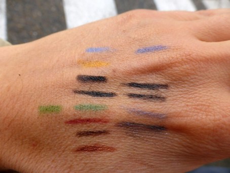 Kajals Soultree les couleurs sur peau noir cold en 2, vert empire à gauche.JPG