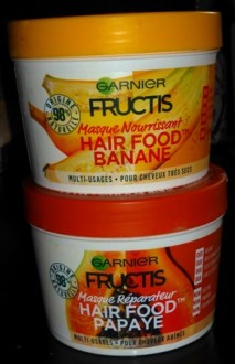 hair food Garnier fructis masque cheveux banane papaye