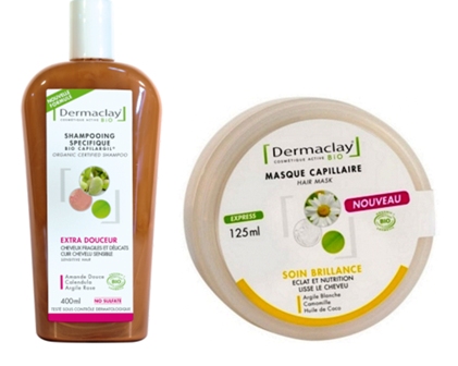 UNE-shamp et masque dermaclay