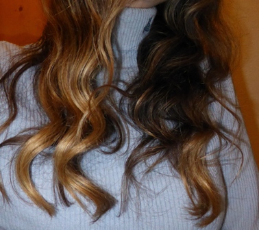 UNE-boucles sans chaleur et masque Garnier Papaye.JPG