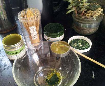 UNE-thé matcha spiruline recette